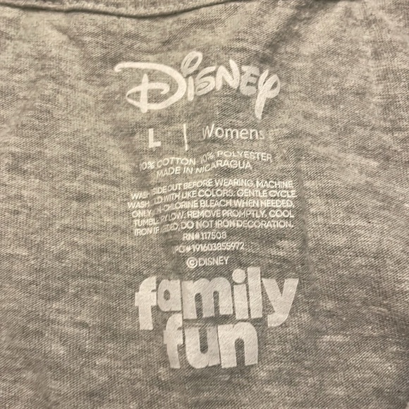 Disney Gray Minnie Mouse Short Sleeve Tee - Picture 4 of 4